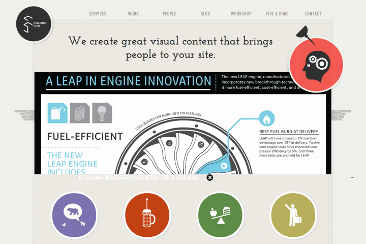 Column Five Media website preview